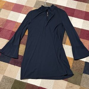 Elegant Black Long Sleeve INC Dress